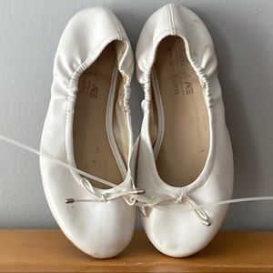 White Ballet Flats